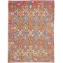 Tappeto Kilim Afghanistan Geometrico Rosso Rosa Blu Turchese