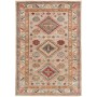 Tappeto Kazak Fine Pakistan Geometrico Beige Multicolore 101x148 Cm