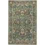 Tappeto Zigler Fine Pakistan Floreale Verde Petrolio Oro Antico 99x154 Cm