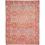 Tappeto Kilim Afghanistan Tribale Rosso Mattone Blu Cielo 180x236 Cm