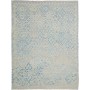 Tappeto Kilim Afghanistan Geometrico Azzurro Crema 188x240 Cm