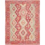 Tappeto Kilim Afghanistan Geometrico Rosso Azzurro Chiaro 179x232 Cm
