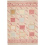 Tappeto Kilim Afghanistan Geometrico Crema Rosso Chiaro 176x249 Cm