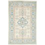 Tappeto Kazak Afghanistan Geometrico Crema Blu Chiaro 61x94 Cm