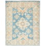 Tappeto Kazak Afghanistan Medaglione Blu Beige 65x84 Cm