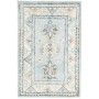 Tappeto Kazak Afghanistan Medaglione Azzurro Chiaro Bianco 60x90 Cm