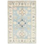 Tappeto Kazak Afghanistan Geometrico Azzurro Crema 59x85 Cm