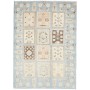 Tappeto Kazak Afghanistan Geometrico Azzurro Chiaro Beige 85x122 Cm
