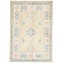 Tappeto Kazak Afghanistan Astratto Beige Blu 68x96 Cm