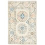 Tappeto Kazak Afghanistan Geometrico Beige Azzurro 60x90 Cm