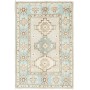 Tappeto Kazak Afghanistan Geometrico Azzurro Beige 63x93 Cm