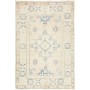 Tappeto Kazak Afghanistan Geometrico Crema Azzurro 64x94 Cm