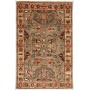 Tappeto Kazak Fine Pakistan Medaglione Marrone Grigiastro Rosso 62x96 Cm