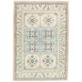 Tappeto Kazak Afghanistan Geometrico Azzurro Cielo Crema 82x120 Cm