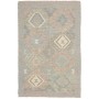 Tappeto Kilim Afghanistan Geometrico Azzurro Chiaro Beige 96x149 Cm