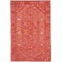 Tappeto Kilim Afghanistan Geometrico Rosso Corallo Arancio 99x152 Cm