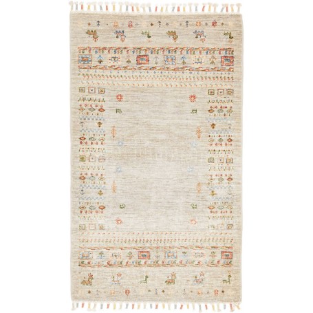 Tappeto Siva Pakistan Tribale Beige Multicolore 77x128 Cm