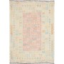 Tappeto Kilim Afghanistan Geometrico Beige Rosa 108x146 Cm