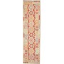Tappeto Kilim Afghanistan Geometrico Rosso Terracotta Multicolore Pastello 79x290 Cm