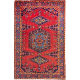 Tappeto Wiss Persia Geometrico Rosso Blu 216x323 Cm