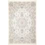 Tappeto Nain 9la Persia Floreale Avorio Blu Celeste 158x245 Cm