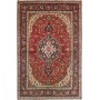 Tappeto Tabriz Persia Floreale Rosso Blu 200x303 Cm
