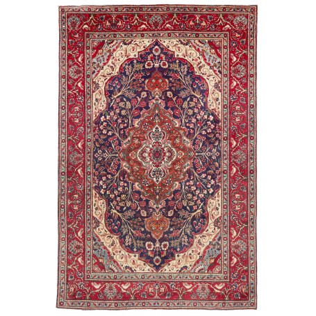 Tappeto Tabriz Persia Floreale Rosso Blu 200x300 Cm