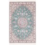 Tappeto Nain 9la Persia Floreale Verde Acqua Crema 80x120 Cm
