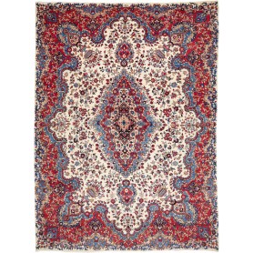 Tappeto Mashad Persia Floreale Crema Rosso 300x405 Cm