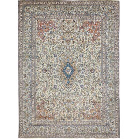 Tappeto Kashmar Persia Floreale Avorio Crema Blu 300x400 Cm