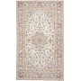 Tappeto Kashan Persia Floreale Crema Blu 195x330 Cm