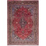 Tappeto Mashad Persia Floreale Rosso Blu 202x292 Cm