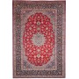 Tappeto Nadjafabad Persia Floreale Rosso Blu Scuro 283x415 Cm