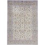 Tappeto Kashan Persia Floreale Crema Blu 213x310 Cm