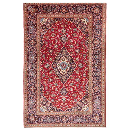 Tappeto Ardakan Persia Floreale Rosso Blu 198x302 Cm