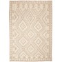 Tappeto Kilim Afghanistan Geometrico Beige Chiaro Marrone Sabbia 173x245 Cm