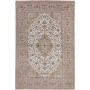 Tappeto Kashan Persia Floreale Crema Beige Blu 247x372 Cm