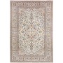Tappeto Kashan Persia Floreale Avorio Blu 200x296 Cm