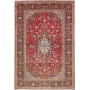 Tappeto Ardakan Persia Floreale Rosso Scuro Blu Notte 200x293 Cm