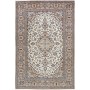 Tappeto Kashan Persia Floreale Crema Blu 200x305 Cm