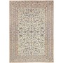 Tappeto Kashan Persia Floreale Crema Blu Rosso 248x353 Cm