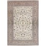 Tappeto Kashan Persia Floreale Avorio Blu 250x360 Cm
