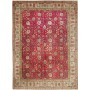 Tappeto Tabriz Persia Floreale Rosso Cremisi Beige 296x400 Cm