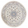Tappeto Nain Kashmar Persia Floreale Avorio Blu 242x251 Cm