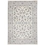 Tappeto Nain Kashmar Persia Floreale Bianco Crema Blu 200x295 Cm