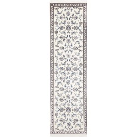Tappeto Nain Kashmar Persia Floreale Avorio Blu 80x295 Cm