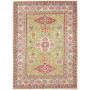 Tappeto Kazak Afghanistan Geometrico Verde Salvia Rosso 148x205 Cm
