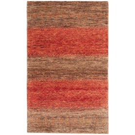 Tappeto Royal Gabbeh Pakistan Astratto Arancione Terracotta Grigio Scuro 92x152 Cm