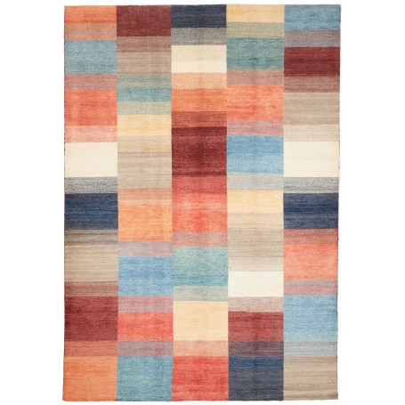 Tappeto Mosaic Pakistan Geometrico Terracotta Blu 199x291 Cm