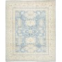 Tappeto Kazak Afghanistan Geometrico Azzurro Chiaro Crema 242x293 Cm